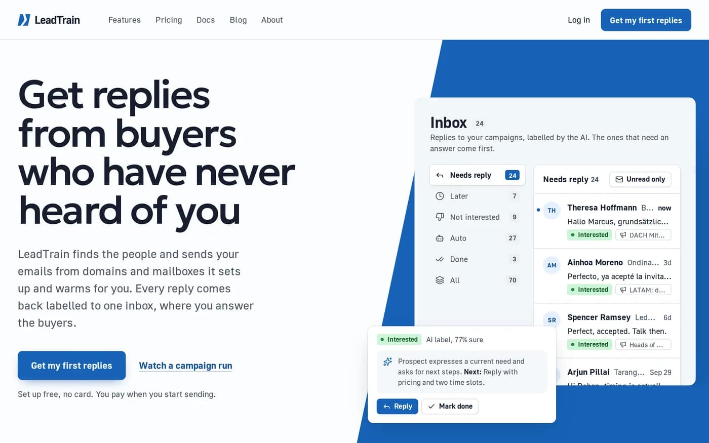 LeadTrain: the product