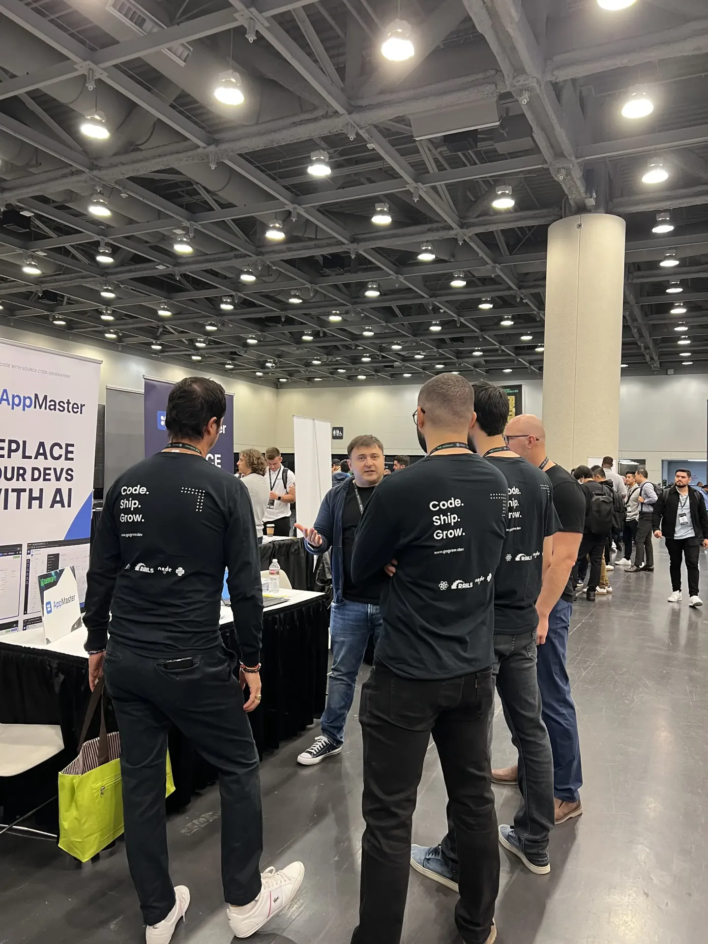 The AppMaster booth at TechCrunch Disrupt, San Francisco