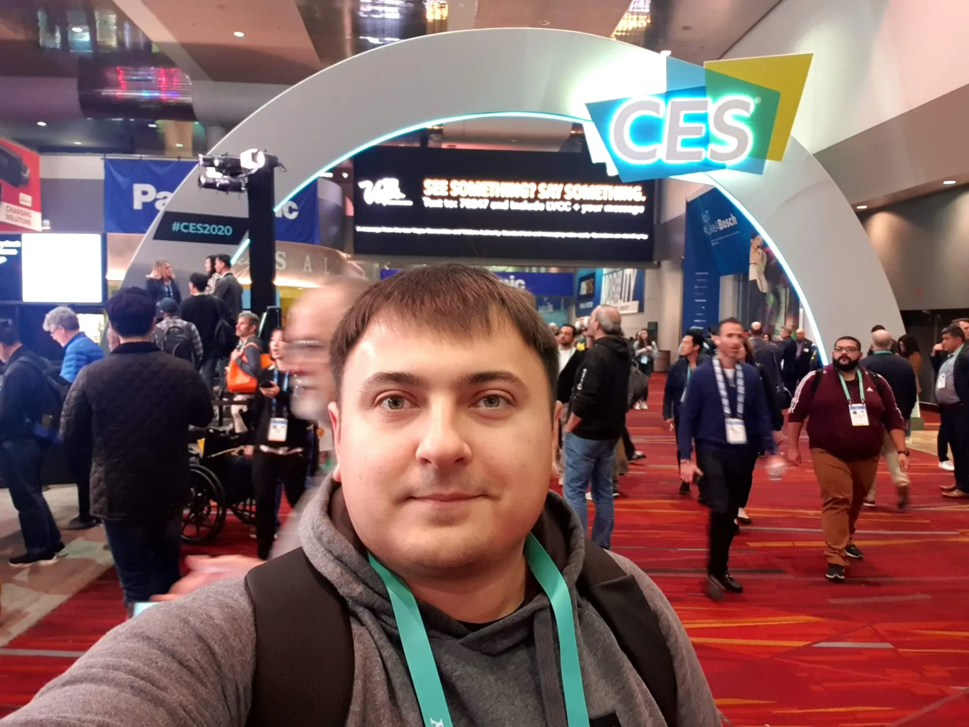 Oleg Sotnikov at CES, the international consumer electronics show, Las Vegas