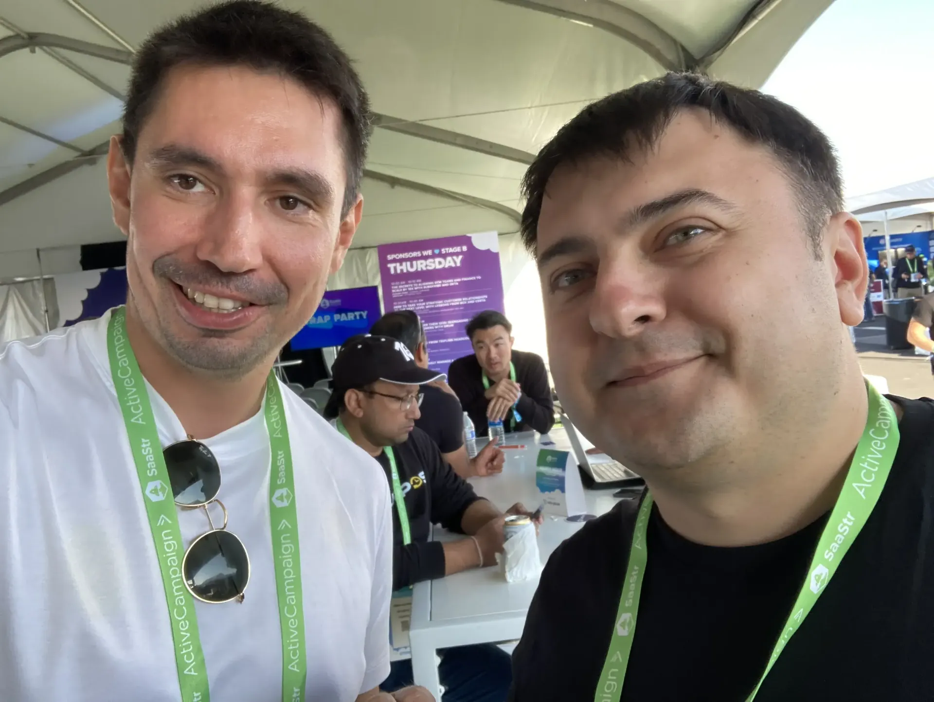 Oleg Sotnikov at SaaStr Annual, the largest SaaS industry conference