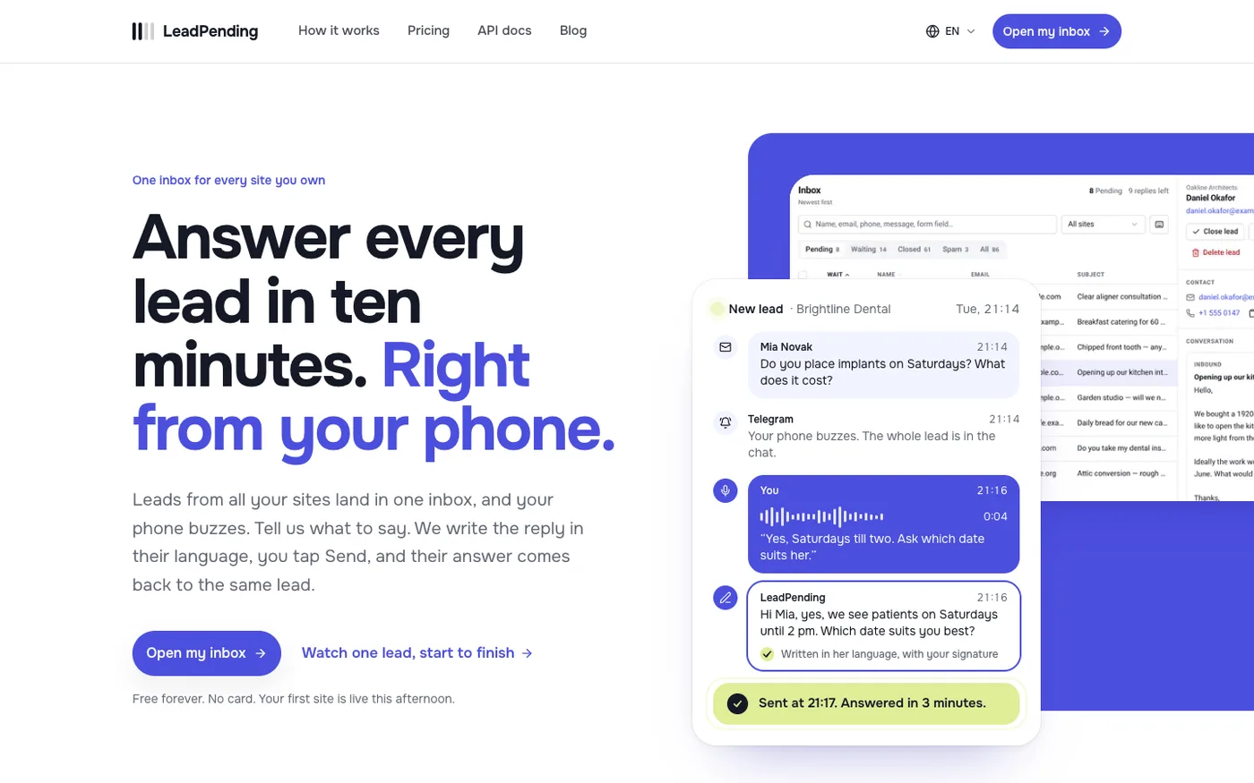 LeadPending: the product