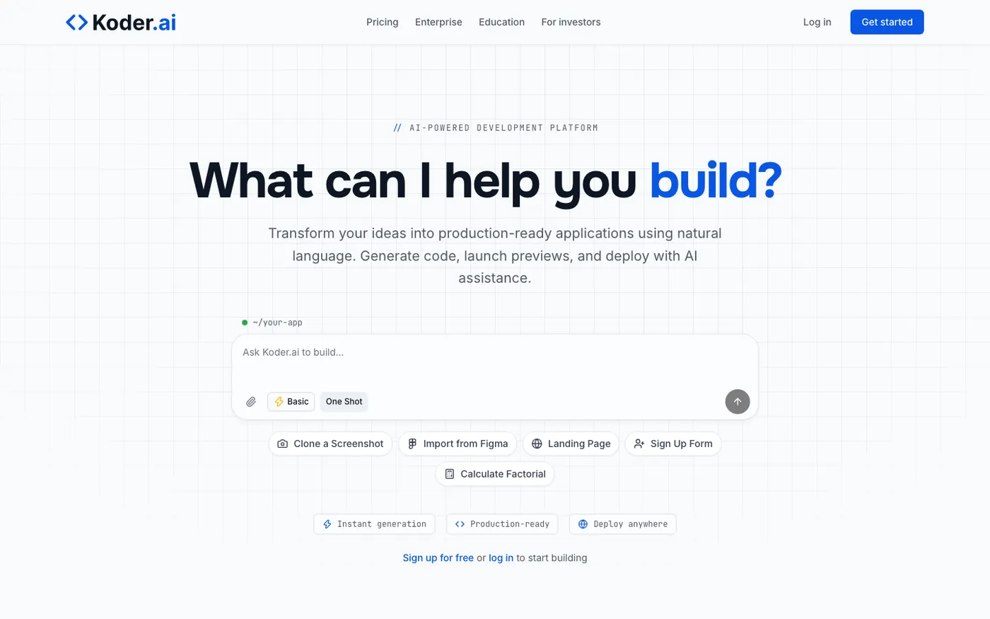 Koder.ai: the product